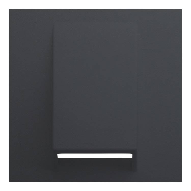 Лицевая панель для вывода кабеля Rikett 35170 MB черный сатин