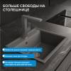 Мойка кухонная Abber Quarz AQ2902G серый, 51x60 фото 4