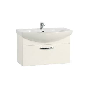 Тумба с раковиной Aquaton Ария 80 белая