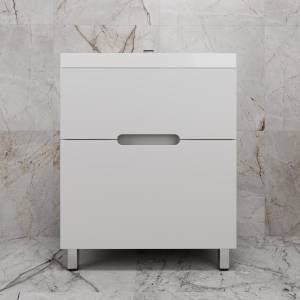Тумба под раковину Style Line Матис 70 ЛС-00002442 напольная, белая матовая, 70x82x45