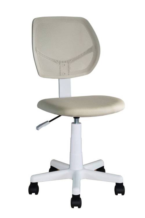 Кресло компьютерное Stool Group Лоло 5256W mesh beige бежевый, пластик белый