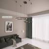 Люстра Crystal Lux FORTUNA SP123W LED D600+800 BLACK фото 3