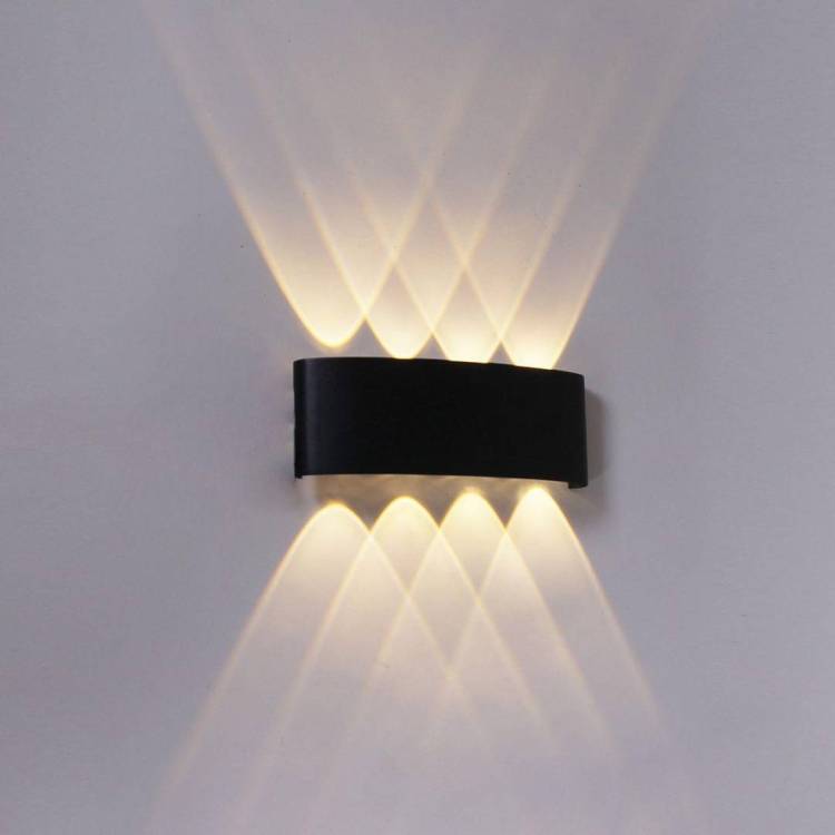 Уличный настенный светильник Reluce 86834-9.2-008KT LED8*1W BK