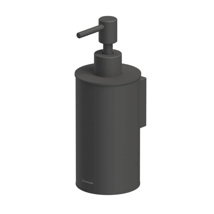 Дозатор для жидкого мыла WHITECROSS Ergo ER2244BL подвесной, черный матовый