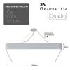 Подвесной светодиодный cветильник Geometria ЭРА Quadro SPO-164-W-40K-110 110Вт 4000К белый Б0050588 фото 4