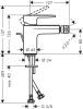 Смеситель для биде Hansgrohe Vernis Blend 71210670 черный фото 2