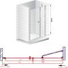Душевая дверь в нишу Cezares Elena W B11 40/80 C Cr фото 8