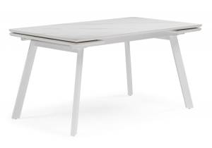 Стол Notta Норман 617085 белый мрамор alpin white, snow white, белый 140(200)x80x75