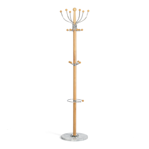 Вешалка напольная Tetchair Hanami (mod. GH-8617) 21445 White (Белый)/Natural (натуральный)
