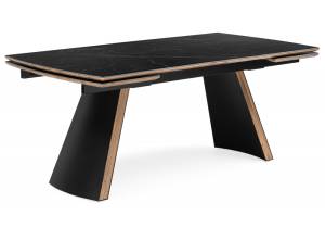 Стол Woodville Симмонс 621516 shakespeare black, черный 180(260)x90x76