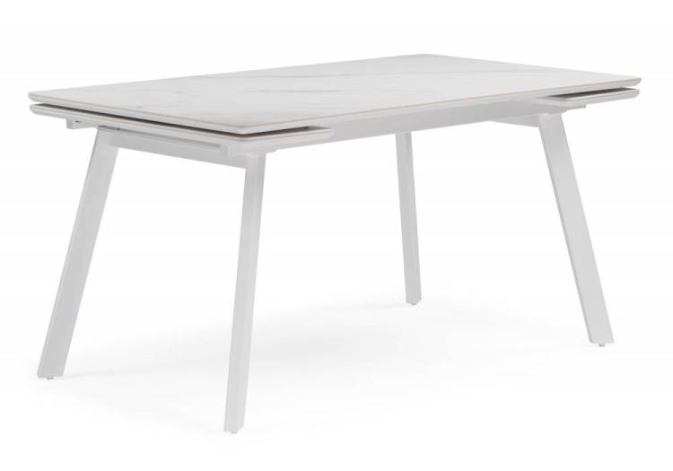 Стол Notta Норман 617085 белый мрамор alpin white, snow white, белый 140(200)x80x75