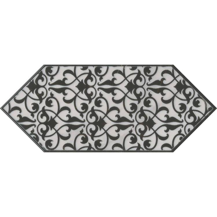 Декор Kerama Marazzi Келуш HGD\A481\35006 2 Черно-Белый 14x34