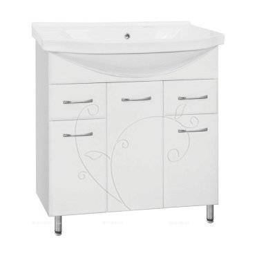 Тумба для комплекта Style Line Эко Фьюжн 26 (2 ящ.) под умывальник Эльбрус 80