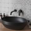 Раковина накладная AXA Decus 8510007 овальная 500х350х150мм, Black Matt фото 2