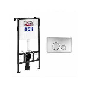 Система инсталляции для унитазов Bettoserb Sava Fix Slim SET40006462 клавиша хром матовый