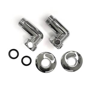 Соединение угловое Luxon 1"x3/4" гайка/штуцер, хром (пара)