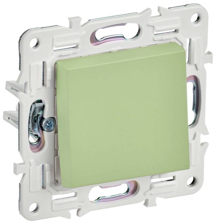 Выключатель 1-клавишный проходной IEK Skandy SK-V12-0-10-K06 мятный
