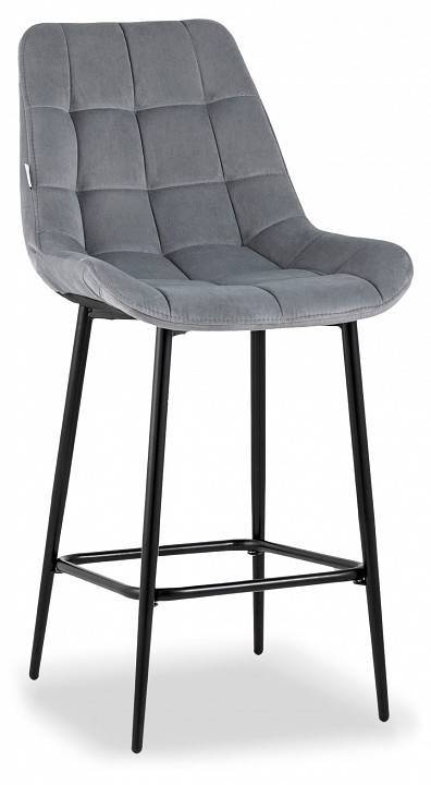 Стул полубарный Stool Group Флекс AV 405-N25-08(PP) велюр серый