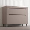 Тумба с раковиной Style Line Остин напольная, тауп темный, раковина белая, 82x100x45 фото 3