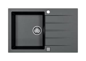 Мойка кухонная Alveus Granital Cadit 20 1132026 Carbon - G91 с сифоном, 79x50