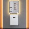 Тумба с раковиной Uperwood Modul подвесная, матовая, белая, графит, 50 см фото 4