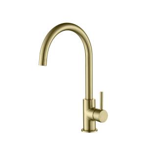 Смеситель для кухни Aquatek Европа AQ1382BG золото шлифованное