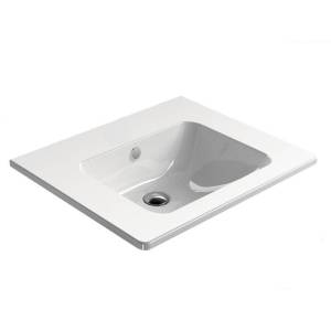 Раковина GSI Pura 8836111 60 см, белая глянцевая