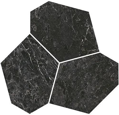 Декор Kerama Marazzi Марсель KMD2HID025BR наборный чёрный глянцевый обрезной 25.5x26.5