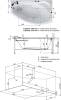 Акриловая ванна Aquanet Sofia 00205553 170x90 R с каркасом фото 14
