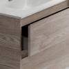 Тумба с раковиной Sancos Libra Floor 80 Дуб галифакс натуральный, белый фото 6