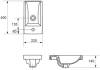 Тумба с раковиной Style Line Соло напольная, белый софт, раковина белая, 72x40x22 фото 7