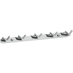 Планка с крючками (5 крючков) Savol S-007225 хром