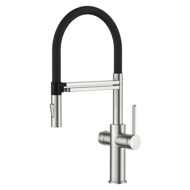 Смеситель для кухни Agger Elegant A3252522 с гибким изливом, сатин