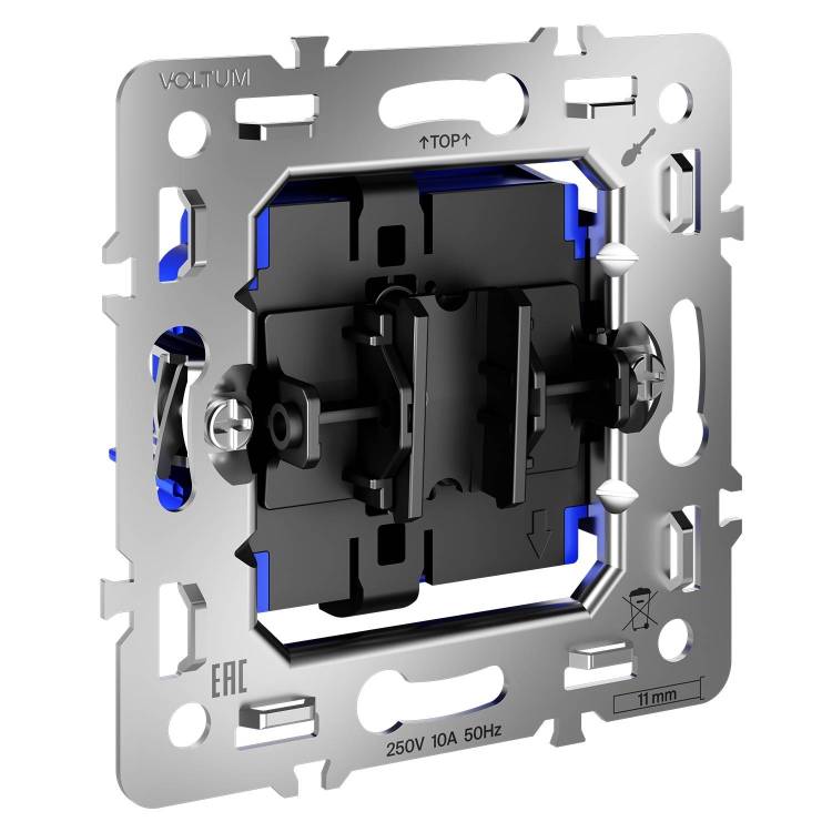 Механизм выключателя 1-клавишного Voltum S70 VLS0106M