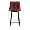 Стул полубарный Tetchair Chilly (mod. 7095пб ) 19654 коралловый, черный фото 5