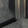 Душевая дверь в нишу MaybahGlass MGD-425-5 профиль хром матовый, стекло бесцветное, 1980x1200 фото 7