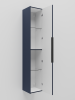 Шкаф-пенал La Fenice Simpla Blu grigio FNC-05-SIM-BG-30 синий матовый, 30 см фото 2