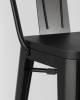 Набор из 6 барных стульев Stool Group Tolix YD-H765E-W LG-01 X6 черный глянцевый, темное дерево, со спинкой фото 9