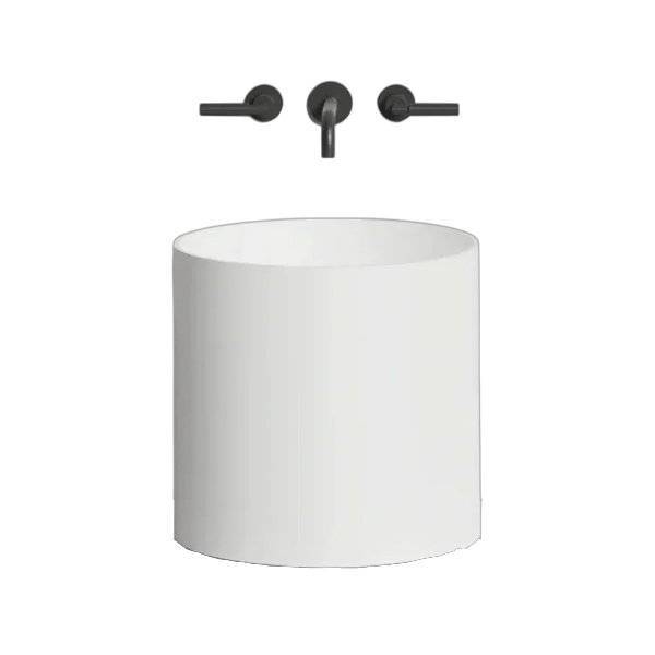 Раковина Salini Armonia 130423M 45 см, белая матовая