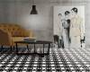 Керамогранит Nanda Tiles Kompas Vera Black 20х20 фото 5