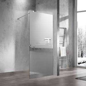 Душевая перегородка Vincea Walk-in VSW-1H900MR 90 см, профиль хром, стекло зеркальное