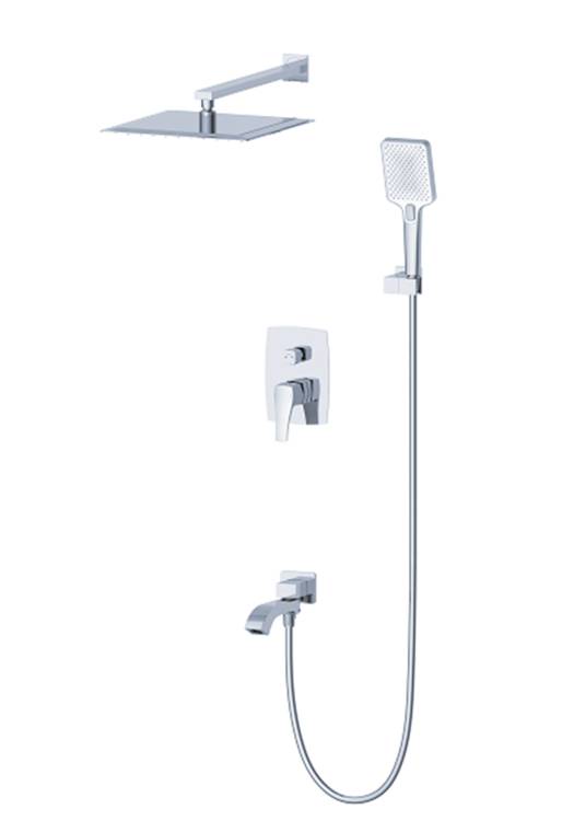 Душевой комплект Wonzon & Woghand WW-88939072-CR встраиваемый, хром