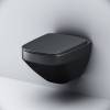 Унитаз подвесной AM.PM Inspire V2.0 FlashClean C50A1700MBSC безободковый, черный матовый фото 5