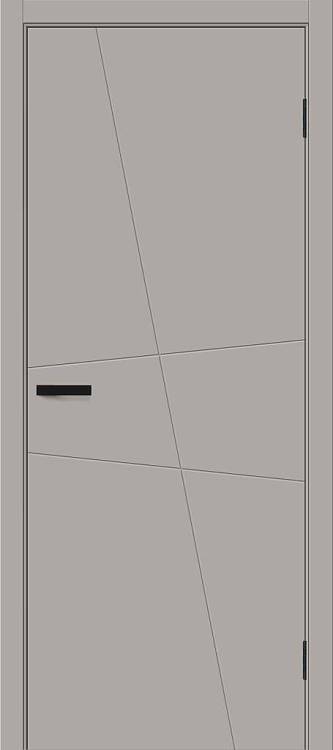 Межкомнатная дверь Глухая Bravo Граффити 7 Полотно Grey 2300х600