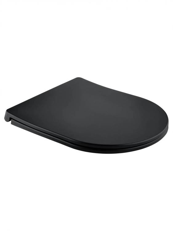 Сиденье для унитаза Wonzon & Woghand WW-S2210-MB с микролифтом, черное матовое