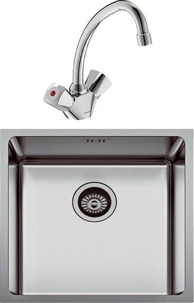 Комплект Мойка кухонная Seaman Eco Roma SMR-4944A + Смеситель Vidima Практик BA231AA