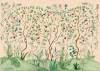 Фреска Ortograf Chinoiserie 33957 Pomegranate grove beige Флок FLK