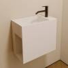 Тумба с раковиной Abber Stein AS2656 R белая матовая, 45x26