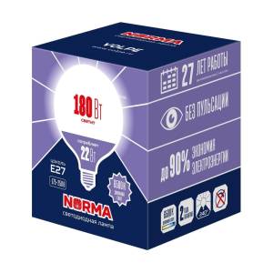 Светодиодная лампа Volpe Norma LED-G120-22W/6500K/E27/FR/NR