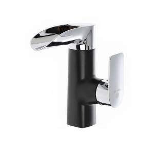 Смеситель для раковины OneLife P08-921B черный, хром